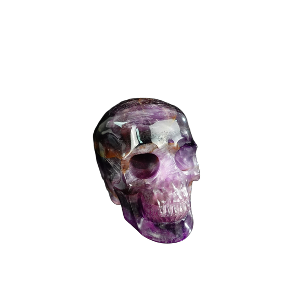 2.2" Amethyst Crystal Skull Carving - Unique Piece #AM03 - alternate view