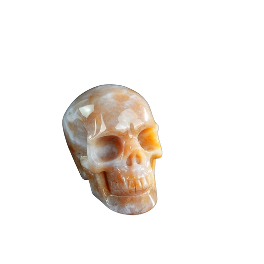 3.0" Chalcedony Jasper Crystal Skull Carving - Unique Piece #CJ01