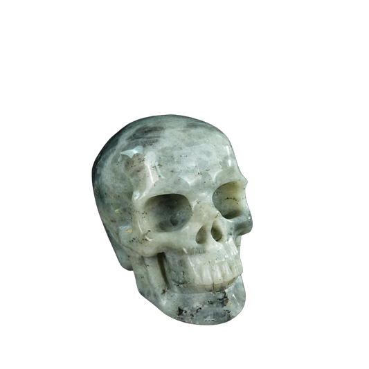 4.5" Labradorite Crystal Skull Carving - Unique Piece #LA02