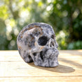 2.2" White Opal Crystal Skull Carving  #SKH22052