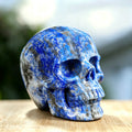 3.0" Lapis Lazuli Human Skull Carving  #SKH30003