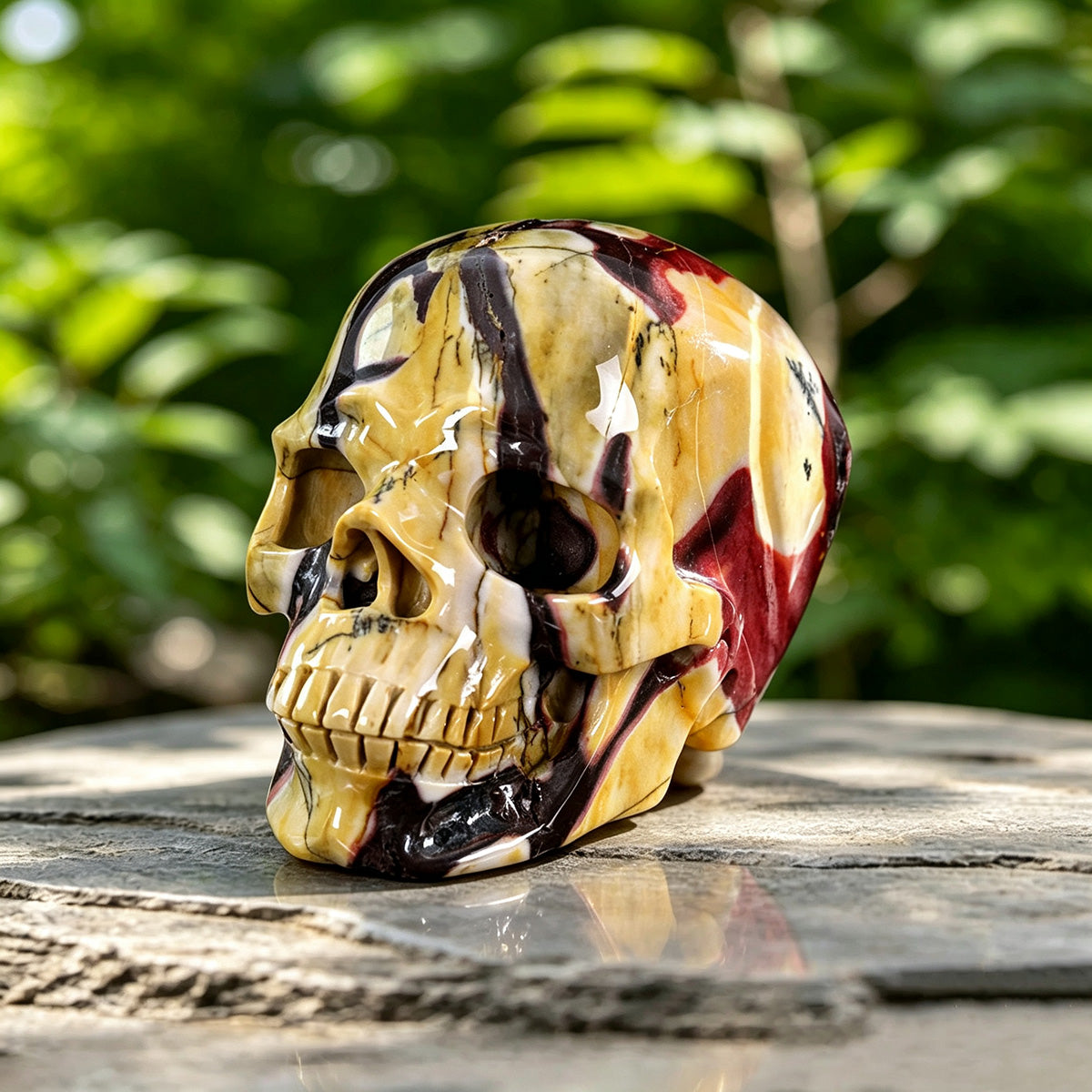 5.3" Mookaite Jasper Skull Carving  #SCS0005