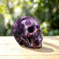 2.2" Amethyst Crystal Skull Carving  #SKH22053