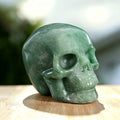 3.0" Green Aventurine Crystal Skull Carving  #SKH30056