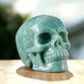 3.0" Amazonite Crystal Skull Carving  #SKH30073