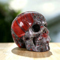 3.0" African Bloodstone Crystal Skull Carving  #SKH30072