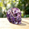 2.2" Amethyst Crystal Skull Carving  #SKH22068