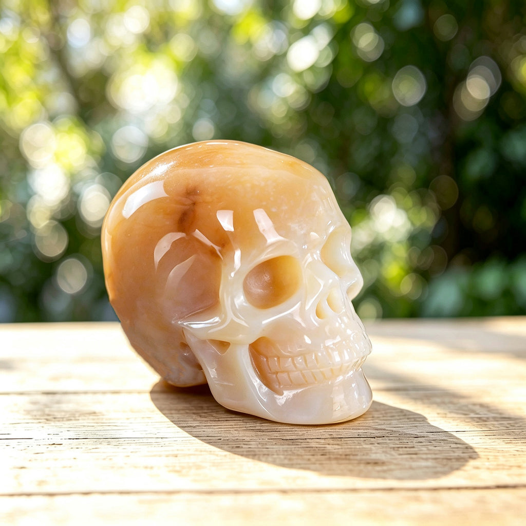 2.2" Chalcedony Jasper Crystal Skull Carving  #SKHCJ2201