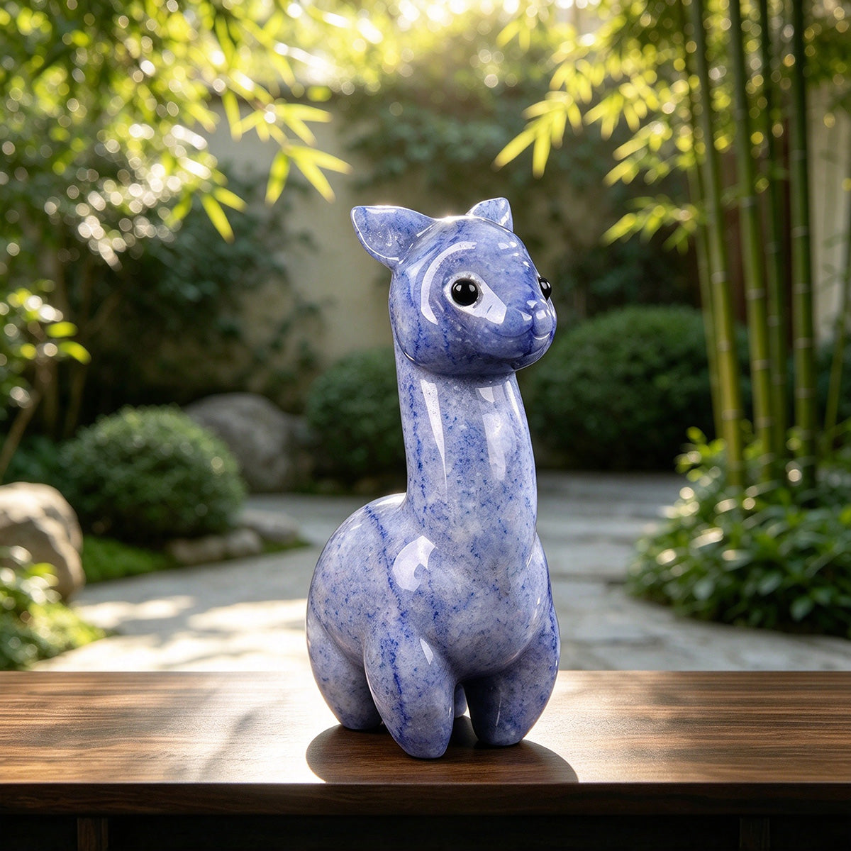1.4" Blue Aventurine Alpaca Carving  #CHA0029