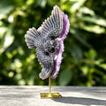 11.5" Druzy Agate Geode Carving  #GDC0011