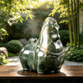 3.0" Jiulong Jade Tang Horse Carving  #CHA0026
