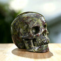 3.0" Dragon Blood Jasper Crystal Skull Carving  #SKH30055