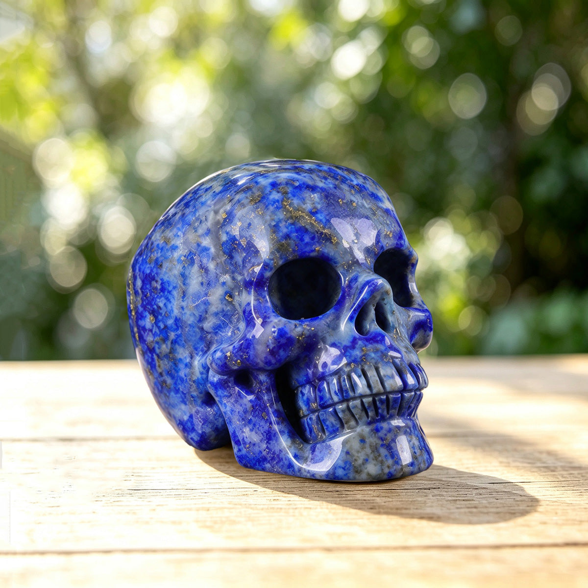 2.2" Lapis Lazuli Crystal Skull Carving  #SKH22058