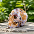 8.0" Blue Chalcedony Crystal Skull Carving  #SCS0017