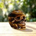 2.2" Tiger Eye Crystal Skull Carving  #SKH22040