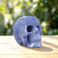 2.2" Blue Aventurine Crystal Skull Carving  #SKH22063