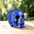 2.2" Lapis Lazuli Human Skull Carving  #SKH22016