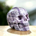 3.0" Purple Malachite Crystal Skull Carving  #SKH30030