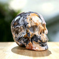 3.0" Crazy Agate Crystal Skull Carving  #SKH30027