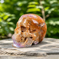 8.6" Chalcedony Jasper Crystal Skull Carving  #SCS0008