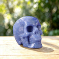 2.2" Blue Aventurine Crystal Skull Carving  #SKH22062