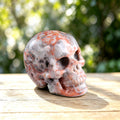 2.2" Crazy Agate Crystal Skull Carving  #SKHCA2201