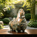 3.0" Jiulong Jade Tang Horse Carving  #CHA0027