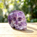 2.2" Amethyst Crystal Skull Carving  #SKH22067