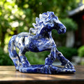 5.6" Sodalite Horse Carving  #CTC0025