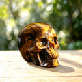 2.2" Tiger Eye Crystal Skull Carving  #SKH22039