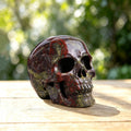 2.2" Dragon Blood Jasper Crystal Skull Carving  #SKH22050