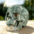 4.5" Nine Dragon Jade Crystal Skull Carving  #SKH45013