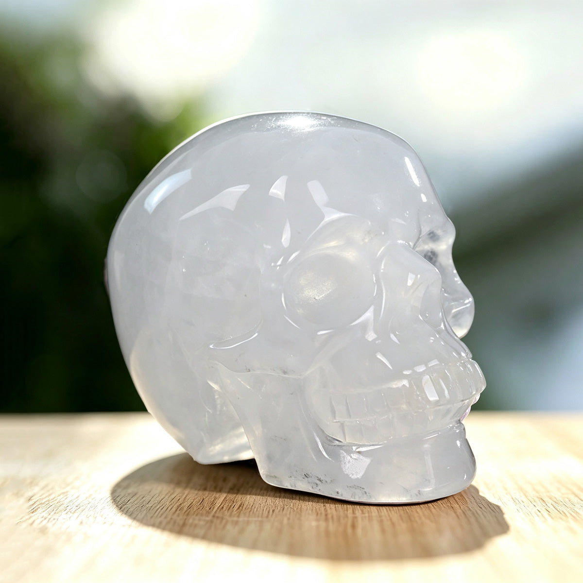 3.0" Angolan Quartz Crystal Skull Carving  #SKH30060