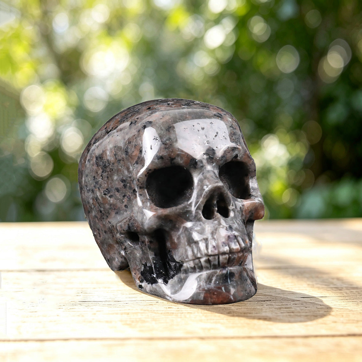2.2" Yooperlite Crystal Skull Carving  #SKH22056