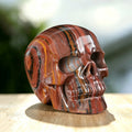 3.0" Tiger Iron Crystal Skull Carving  #SKH30043