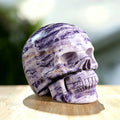 3.0" Purple Malachite Crystal Skull Carving  #SKH30032