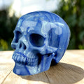 4.5" Blue Aventurine Crystal Skull Carving  #SKHBL4501