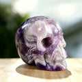 3.0" Dream Amethyst Crystal Skull Carving  #SKH30028