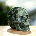 3.0" Nine Dragon Jade Crystal Skull Carving  #SKH30062