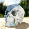 4.5" Blue Aventurine Crystal Skull Carving  #SKH45012