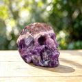 2.2" Amethyst Crystal Skull Carving  #SKH22059