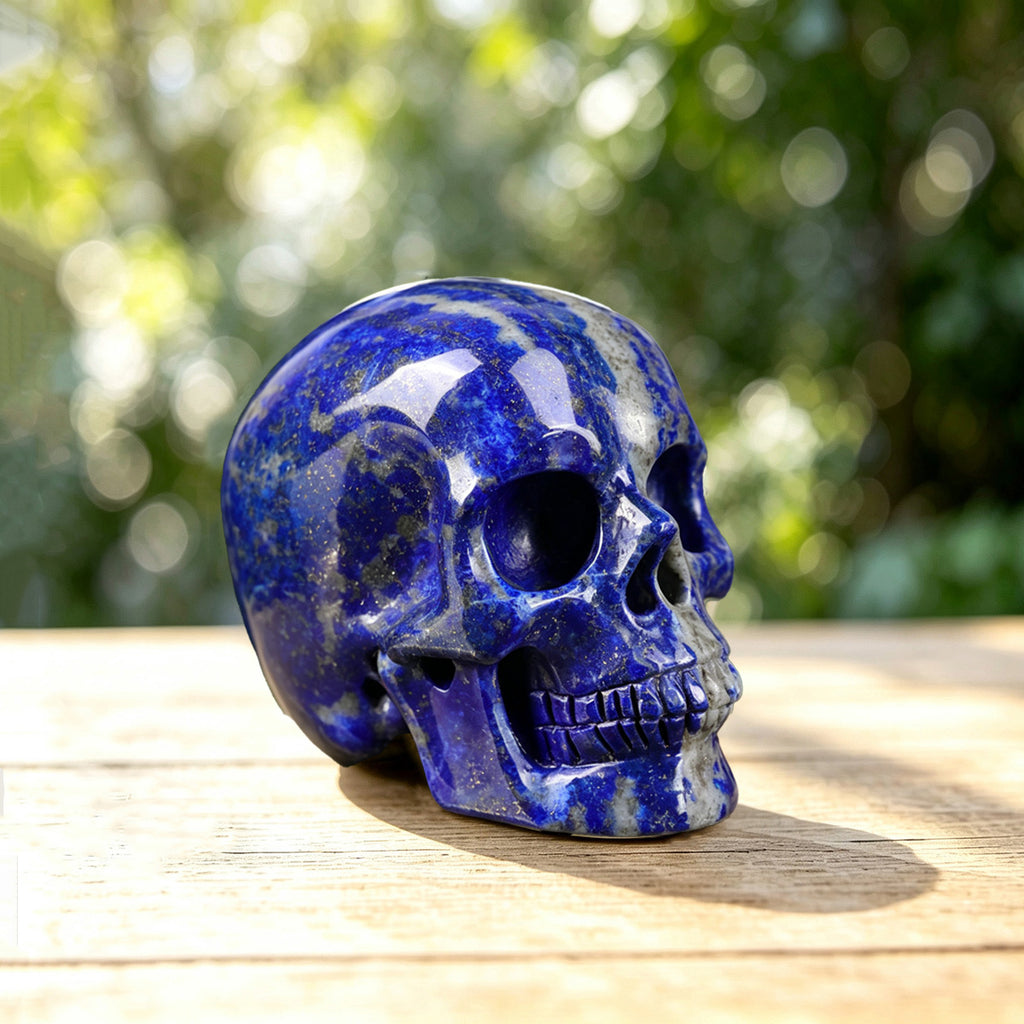 2.2" Lapis Lazuli Crystal Skull Carving  #SKH22027