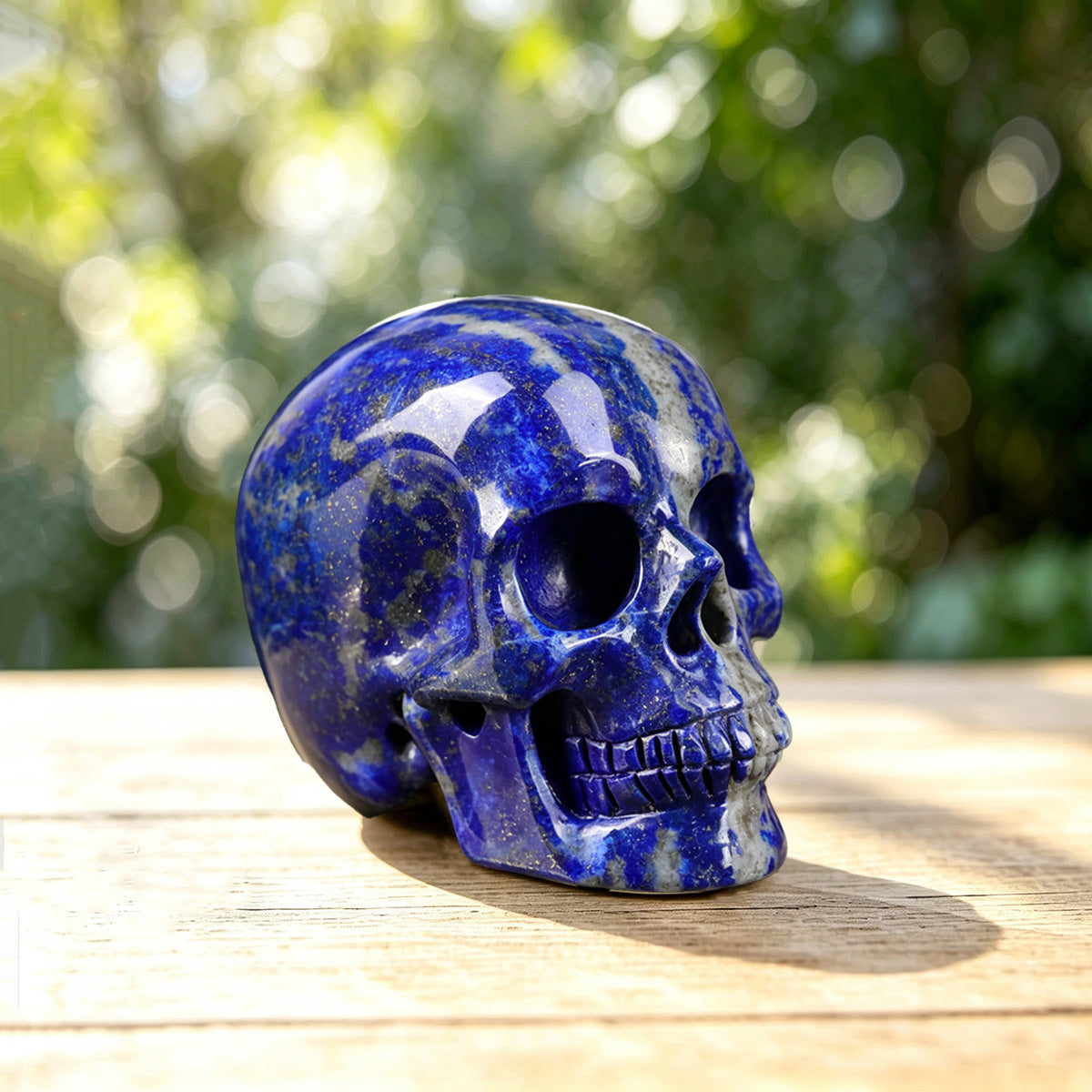 2.2" Lapis Lazuli Crystal Skull Carving  #SKH22027