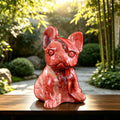 1.9" Red Jasper Dog Carving  #CHA0008