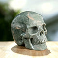 3.0" Nine Dragon Jade Crystal Skull Carving  #SKH30063