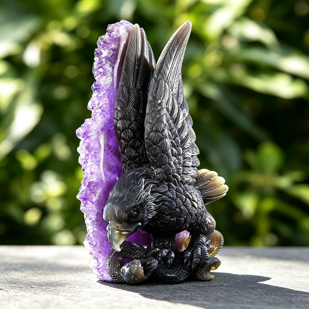 4.3" Druzy Agate Geode Carving  #GDC0007