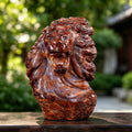 4.8" Chalcedony Jasper Lion Carving  #CTC0057