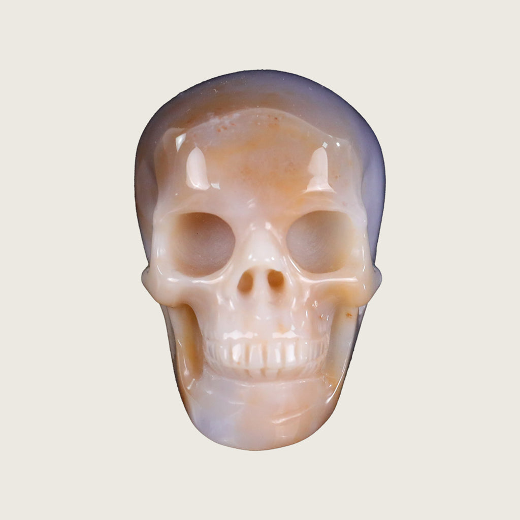 2.2" Chalcedony Jasper Crystal Skull Carving  #SKH22064