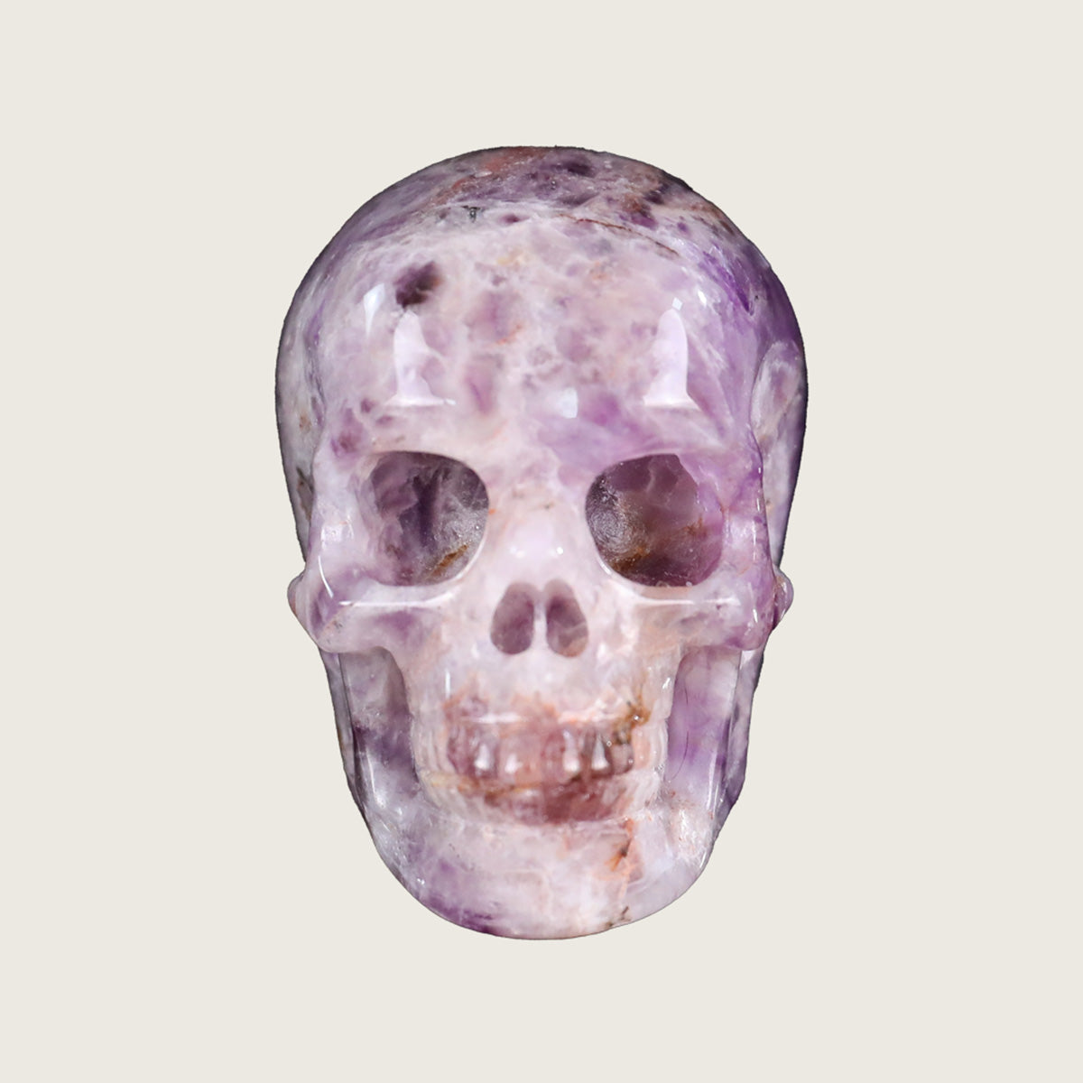 2.2" Amethyst Crystal Skull Carving  #SKH22038