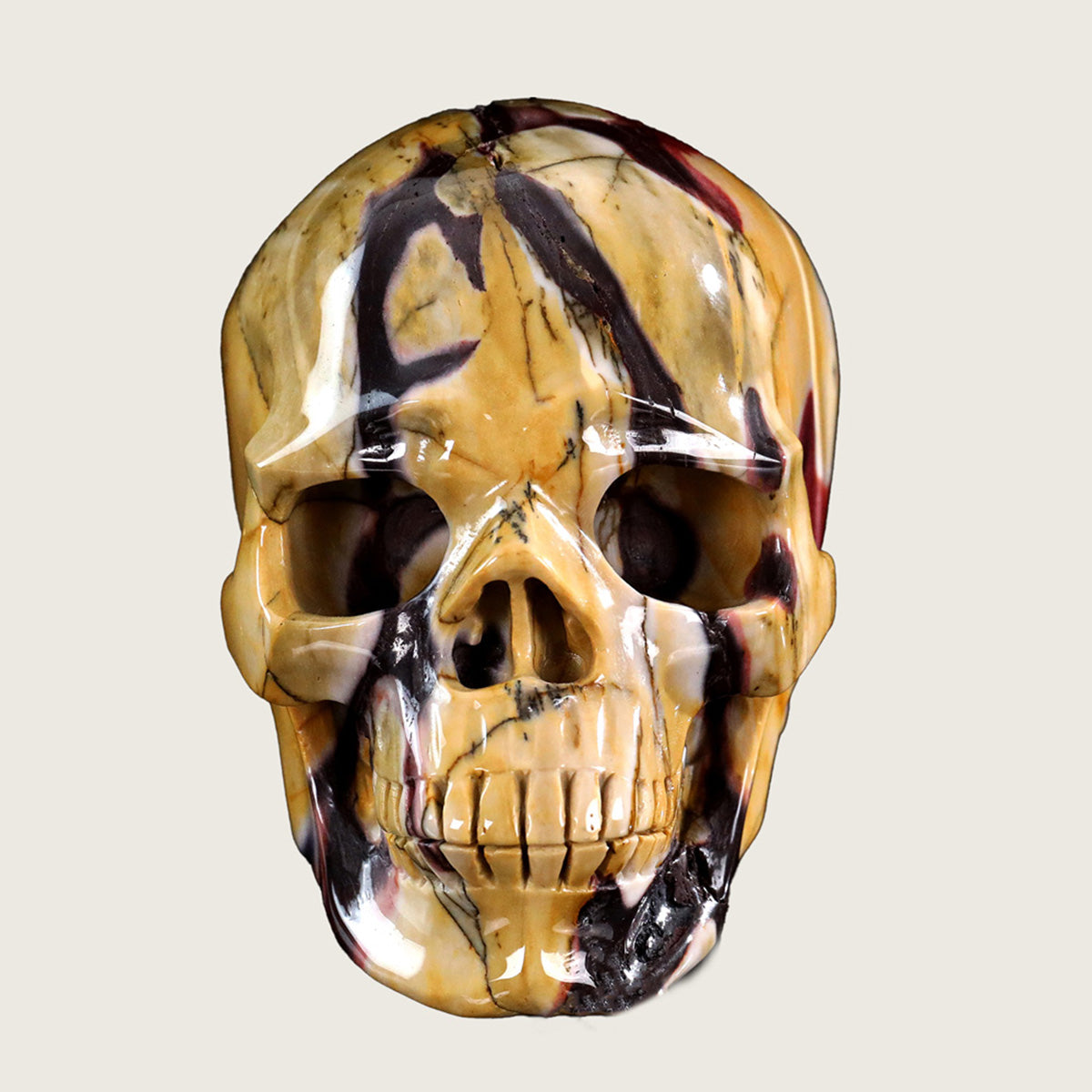 5.3" Mookaite Jasper Skull Carving  #SCS0005